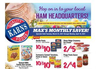Karns Quality Foods Monthly Ad Mar 23 – Apr 19, 2021