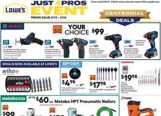 Lowe’s Weekly Ad Mar 15 – Mar 26, 2021
