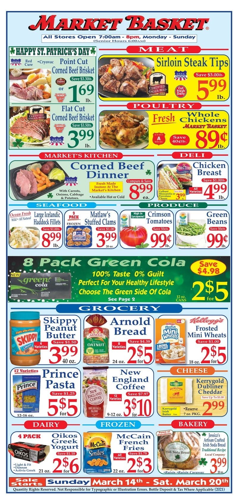 Market Basket Weekly Flyer Mar 14 Mar 20, 2021