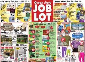 Ocean State Job Lot Weekly Ad Mar 11 – Mar 17, 2021