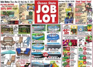 Ocean State Job Lot Weekly Ad Mar 25 – Mar 31, 2021