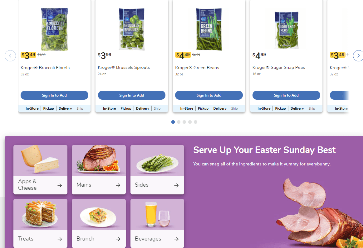 Ralphs Easter Flyer Sales
