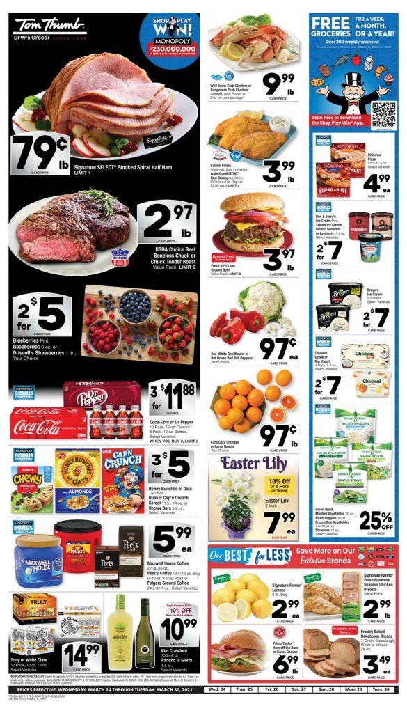 Tom Thumb Weekly Ad Mar 24 Mar 30, 2021