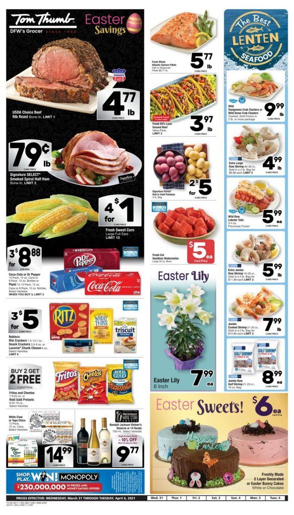 Tom Thumb Weekly Ad Mar 31 Apr 06, 2021