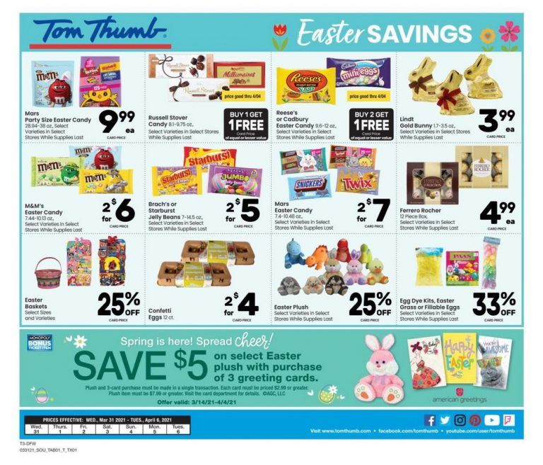 Tom Thumb Weekly Ad Mar 31 Apr 06, 2021