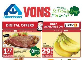 Vons Weekly Ad Mar 10 – Mar 16, 2021