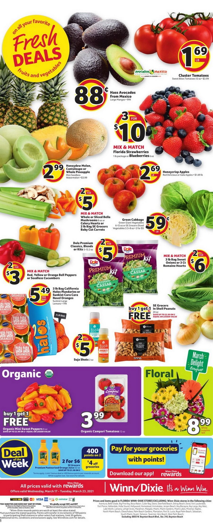 WinnDixie Weekly Ad Mar 17 Mar 23, 2021
