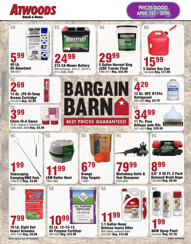 Atwoods Weekly Ad Apr 12 Apr 30, 2021