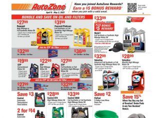 AutoZone Monthly Circular Apr 06 – May 03, 2021