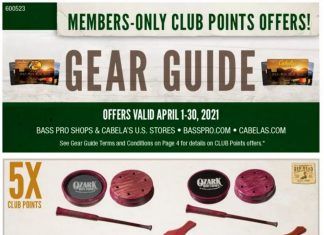 Bass Pro Shops Gear Guide Sale Apr 01 – Apr 30, 2021