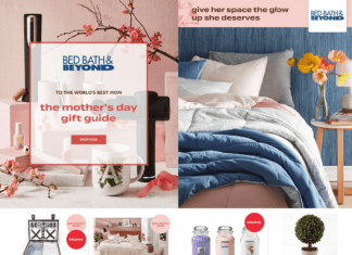 Bed Bath & Beyond Mother’s Day Ad, Apr 21 – May 09, 2021