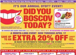 Boscov’s Weekly Ad Apr 08 – Apr 14, 2021