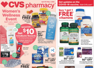 CVS Weekly Ad Apr 25 – May 01, 2021