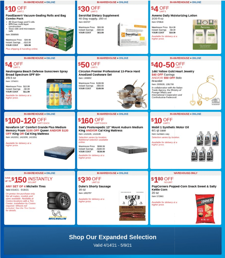 Costco Monthly Ad Apr 14 May 09, 2021