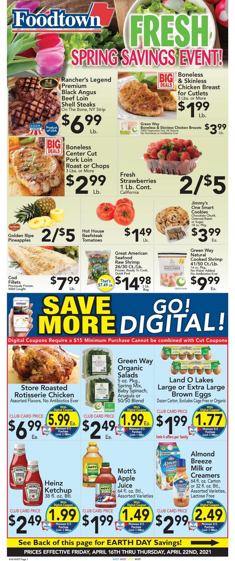 Foodtown Weekly Ad Apr 16 Apr 22, 2021