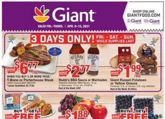 Giant Food Weekly Ad Apr 09 – Apr 15, 2021