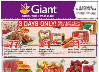 Giant Food Weekly Ad Apr 23 – Apr 29, 2021