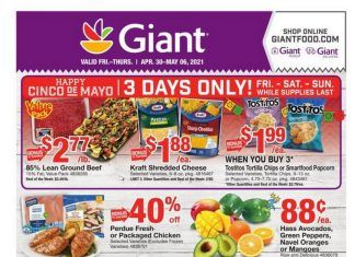 Giant Food Weekly Ad Apr 30 – May 06, 2021