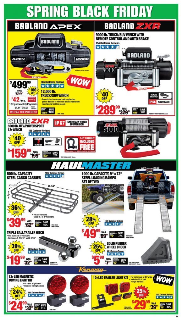 Harbor Freight Spring Black Friday Sale Apr 06 Apr 11, 2021