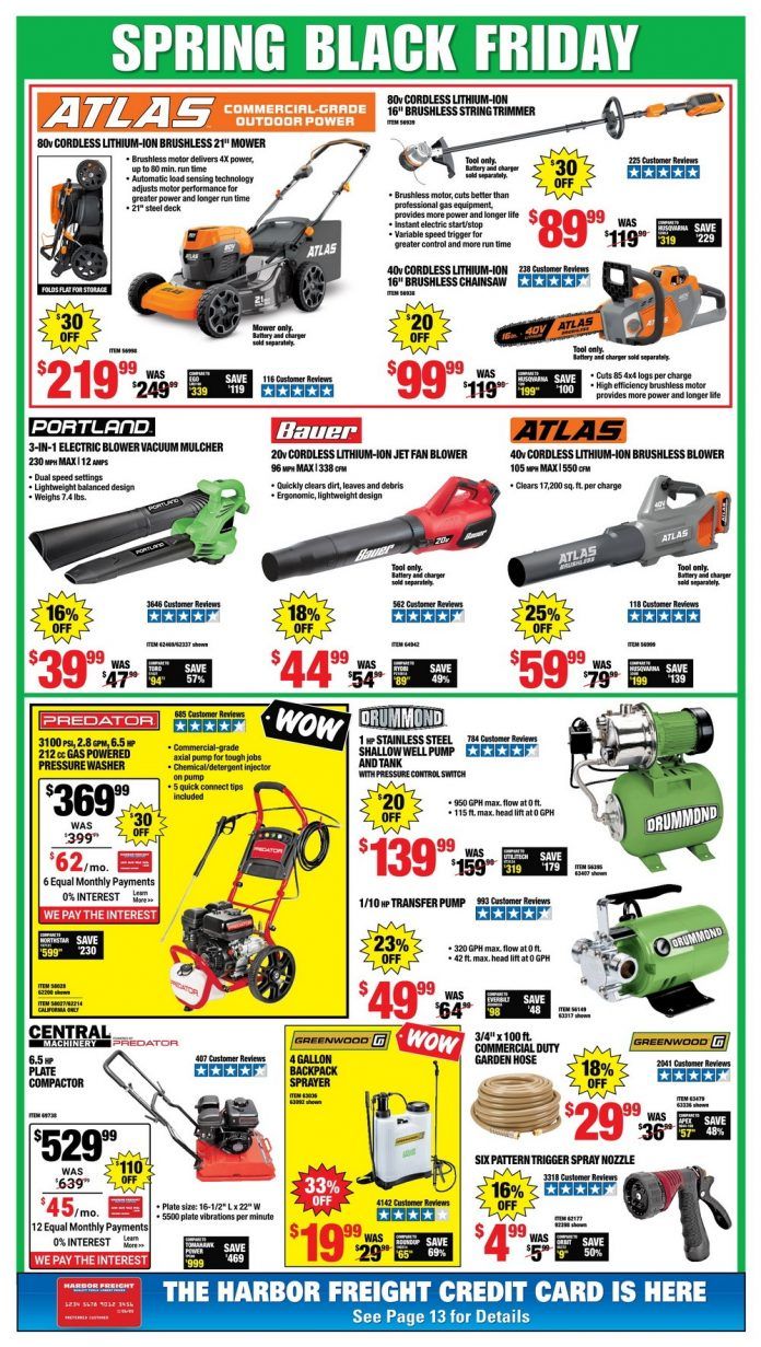 Harbor Freight Spring Black Friday Sale Apr 06 Apr 11, 2021