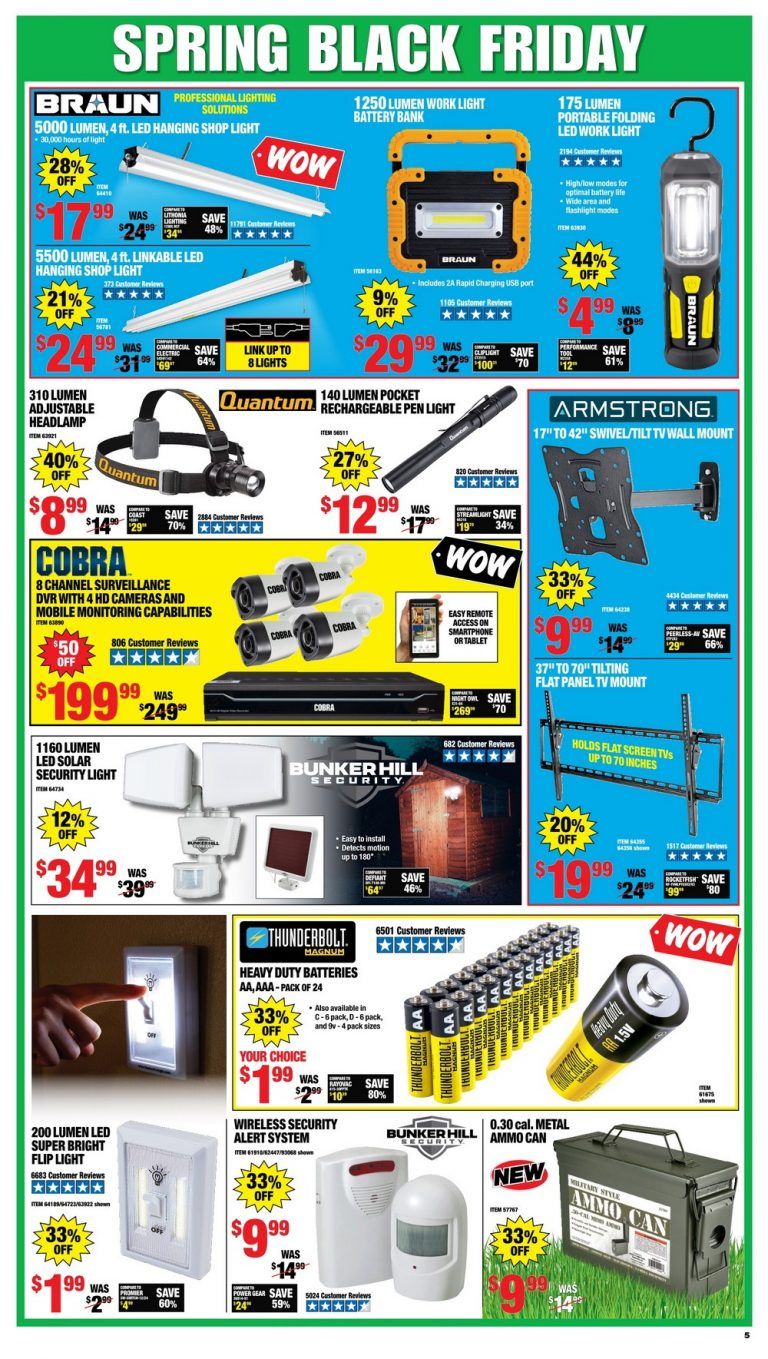 Harbor Freight Spring Black Friday Sale Apr 06 Apr 11, 2021