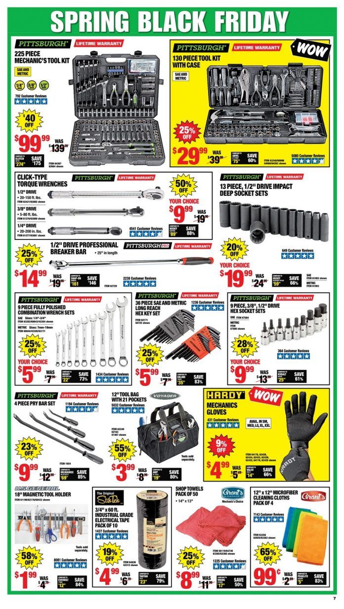 Harbor Freight Spring Black Friday Sale Apr 06 Apr 11, 2021