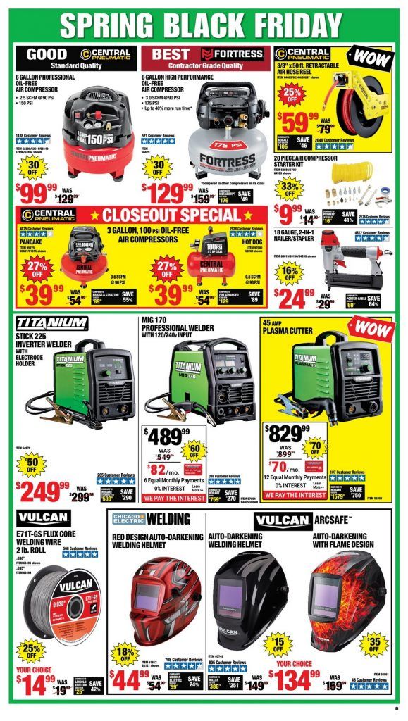 Harbor Freight Spring Black Friday Sale Apr 06 Apr 11, 2021