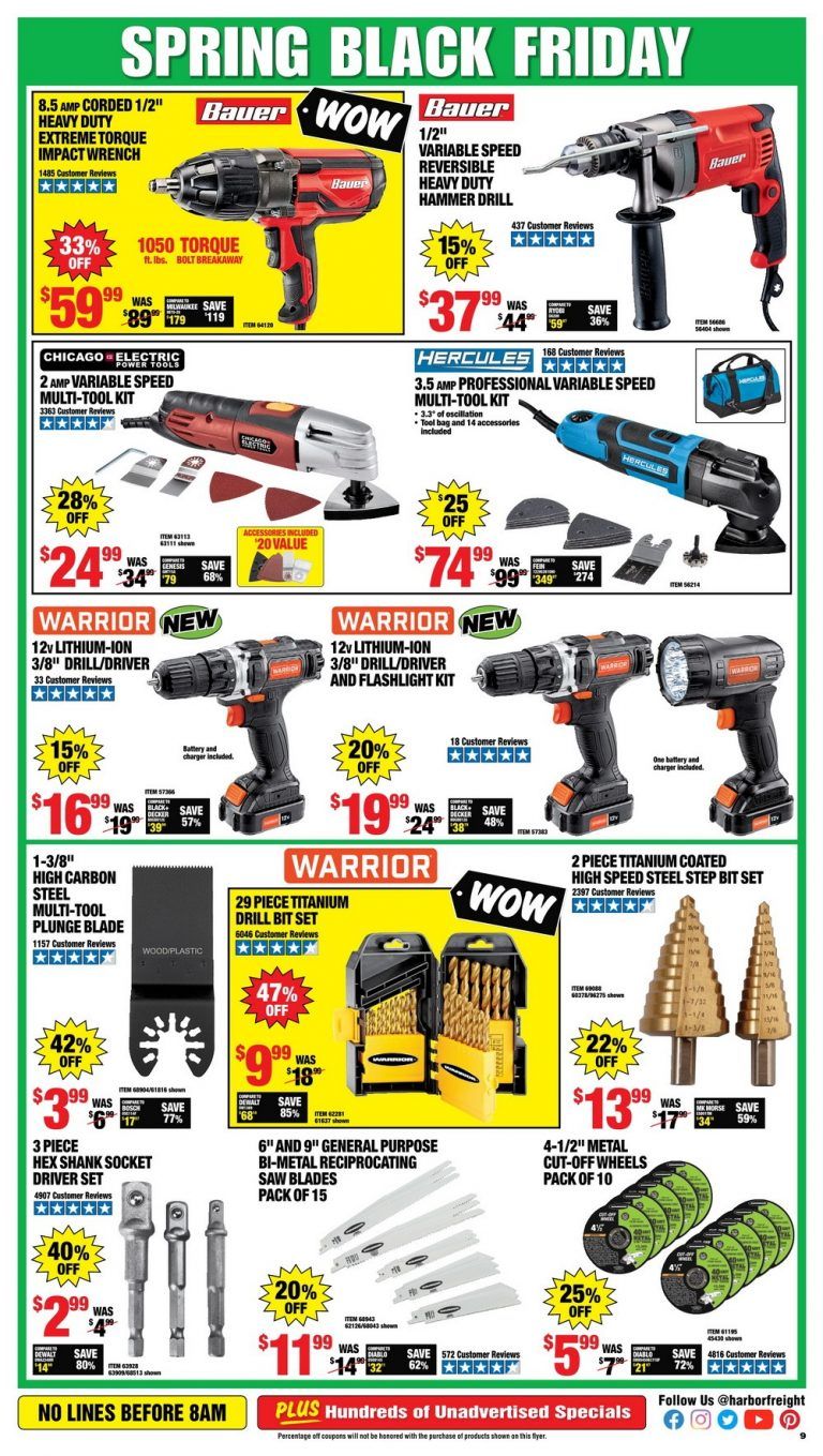 Harbor Freight Spring Black Friday Sale Apr 06 Apr 11, 2021