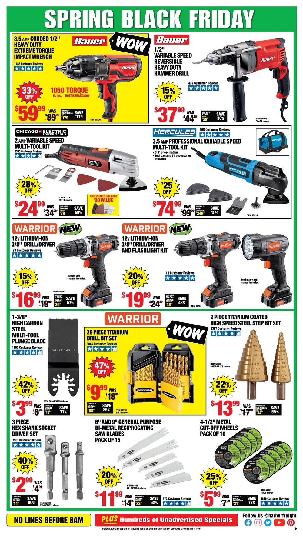 Harbor Freight Spring Black Friday Sale Apr 06 Apr 11, 2021 Part 2