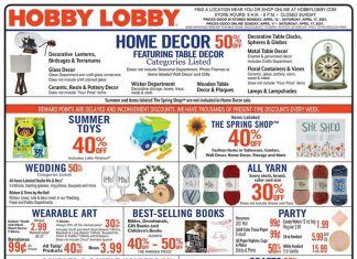 Hobby Lobby Weekly Ad Apr 11 – Apr 17, 2021