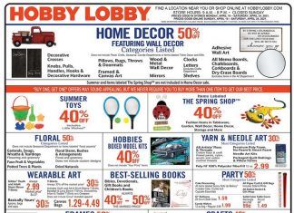 Hobby Lobby Weekly Ad Apr 18 – Apr 24, 2021