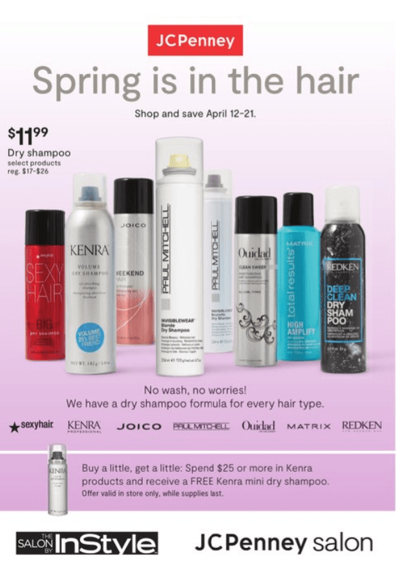 JCPenney Spring Salon Deals Apr 12 Apr 21, 2021