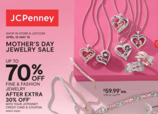 JCPenney Mother’s Day Jewelry Sale Apr 12 – May 10, 2021
