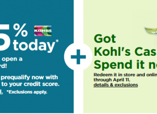 Kohl’s Coupons Sale Until Apr 11, 2021