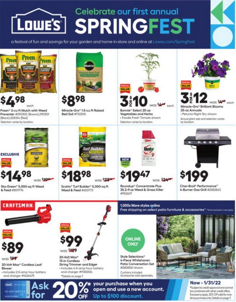 Lowe's Weekly Ad Apr 29 May 05, 2021