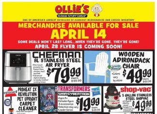 Ollie’s Weekly Ad Apr 14 – Apr 21, 2021