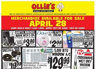 Ollie’s Weekly Ad Apr 28 – May 05, 2021