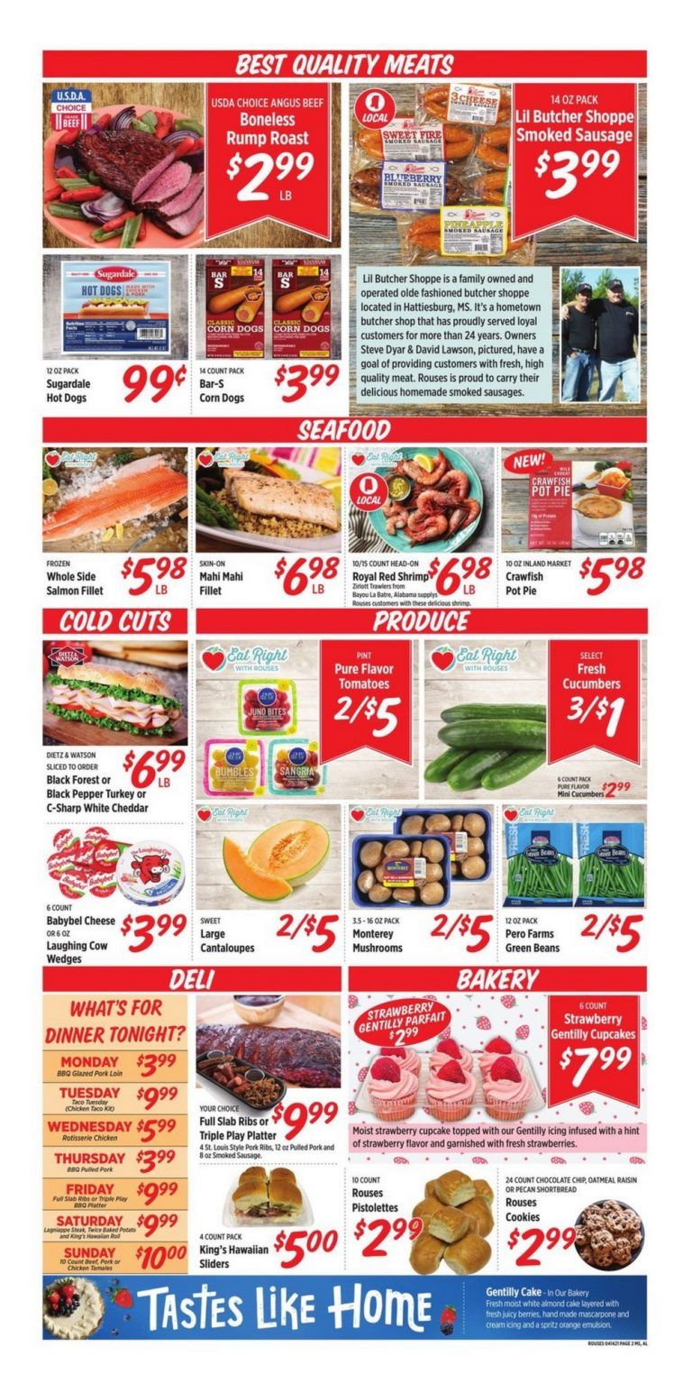 Rouses Markets Weekly Ad Apr 14 Apr 21, 2021