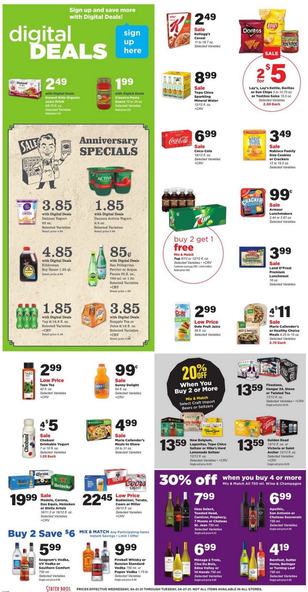 Stater Bros Weekly Ad Apr 21 Apr 27, 2021