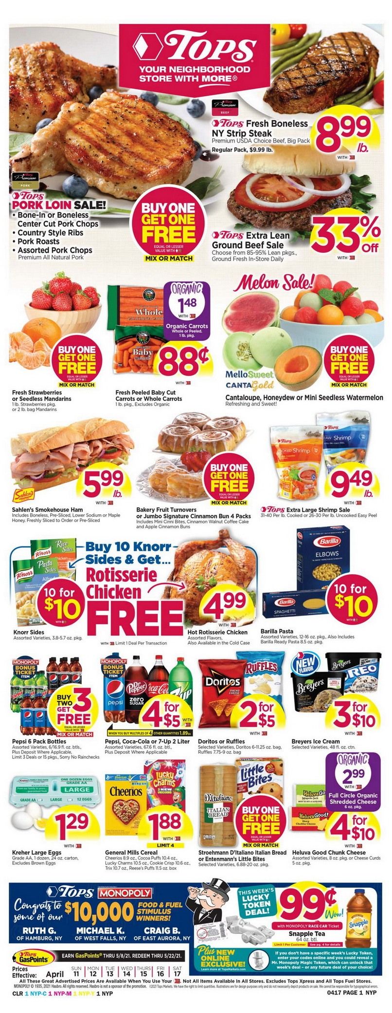 Tops Weekly Ad Apr 11 Apr 17, 2021