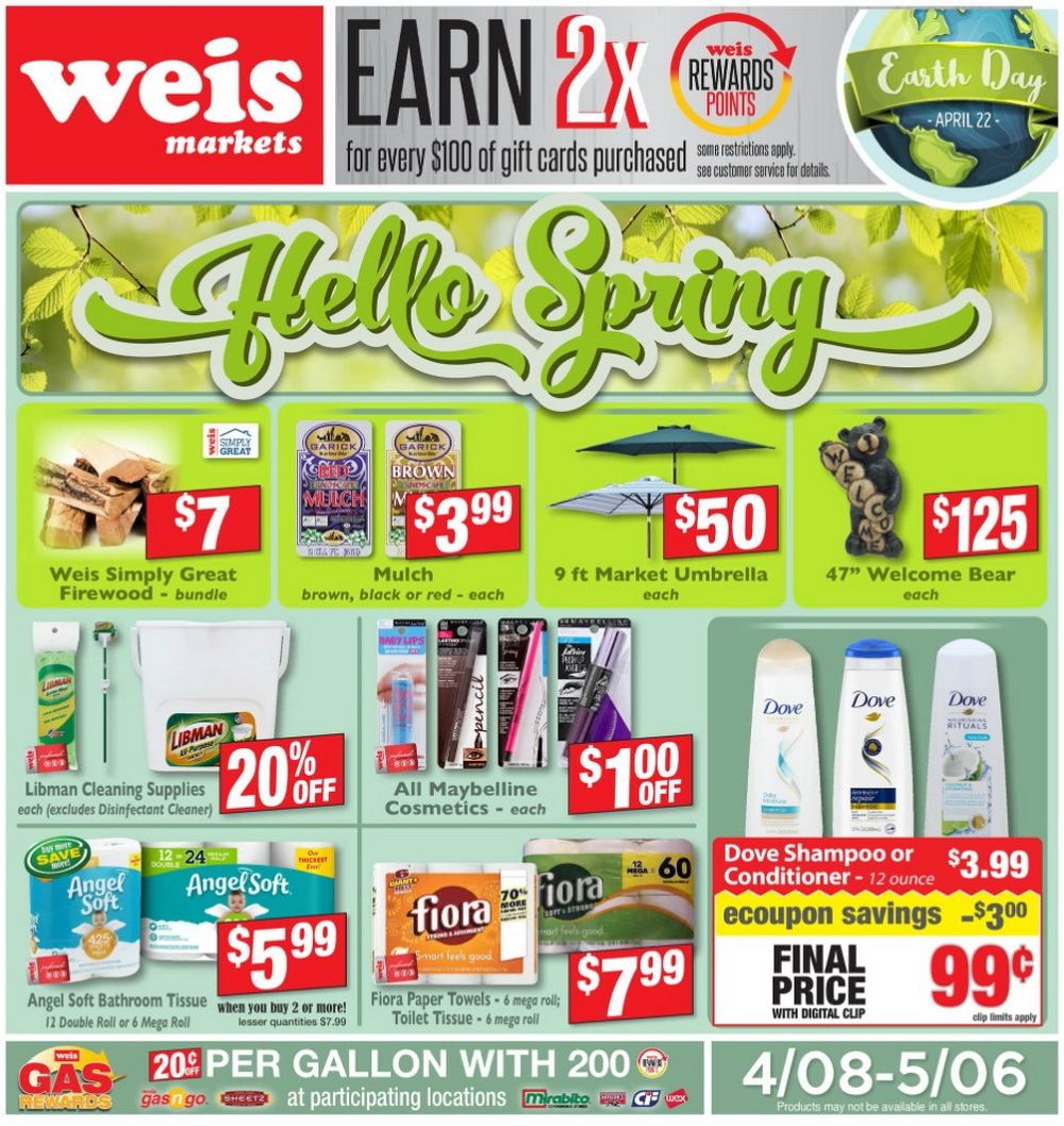 Weis Markets Monthly Ad Apr 08 May 06, 2021