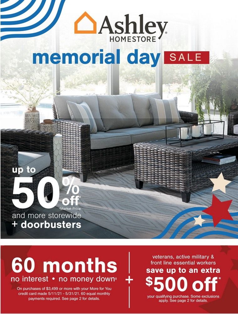 Ashley furniture memorial shop day sale 2021