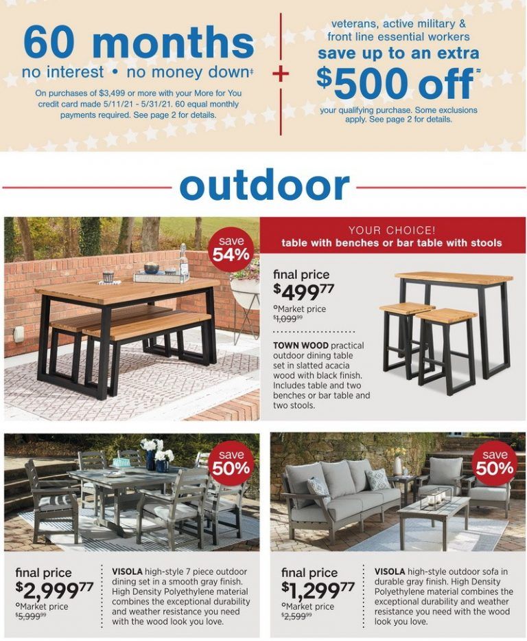 Ashley Furniture HomeStore Memorial Day Flyer Sale