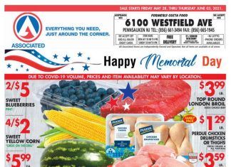 Associated Supermarkets Weekly Ad May 28 – Jun 03, 2021