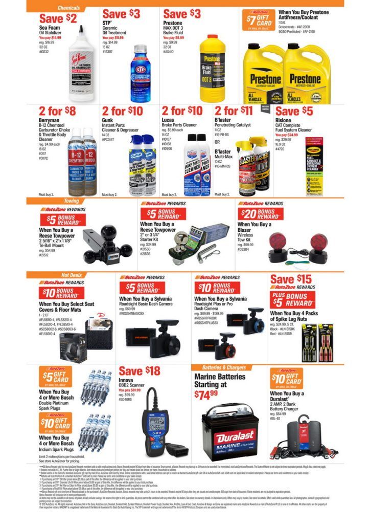 AutoZone Monthly Circular May 04 May 31, 2021