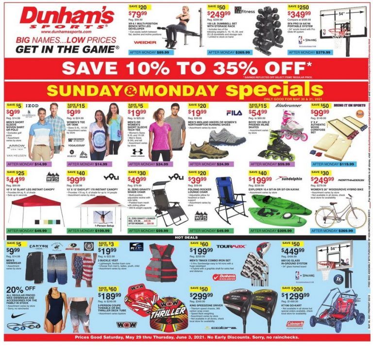 Dunham's Sports Weekly Ad May 29 Jun 03, 2021