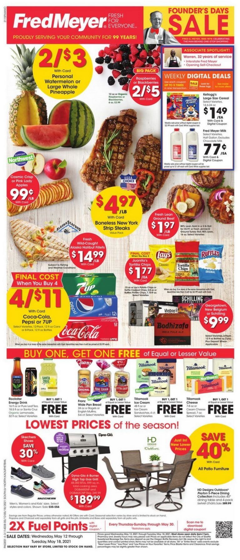 Fred Meyer Founder's Day Ad May 12 May 18, 2021