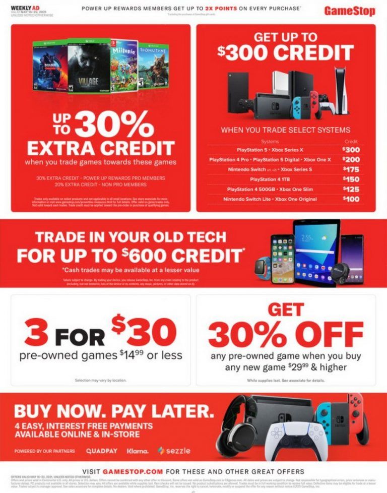 GameStop Weekly Ad May 16 – May 22, 2021