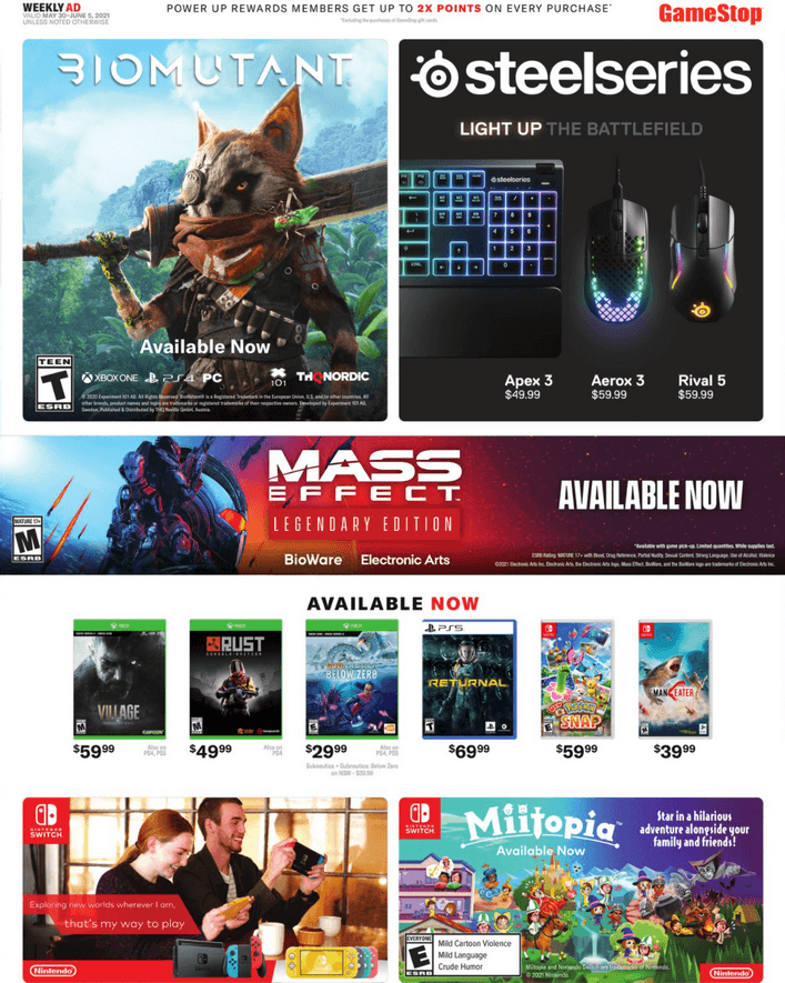 GameStop Weekly Ad May 30 – Jun 05, 2021
