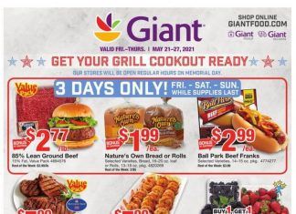 Giant Food Weekly Ad May 21 – May 27, 2021